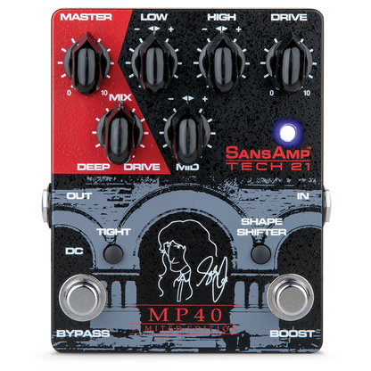 Tech 21 SansAmp MP40 Limited Edition Geddy Lee Signature 40th Anniversary Pedal — view 2
