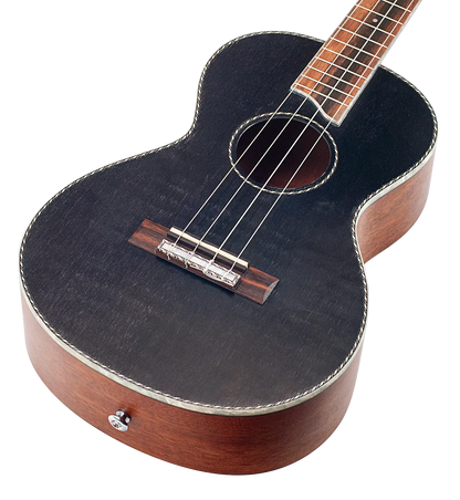 Mahalo Pearl Series Baritone Ukulele MP4BK Transparent Black Satin Top — view 4