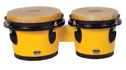 MANO PERCUSSION - Bongo Drums, Yellow  Bongos, 7" & 8" skin heads, Wood