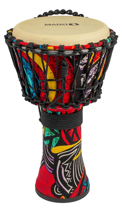 Mano 8 Inch Rope Djembe with Bag and Rubber Base