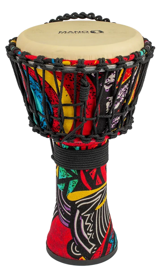 Mano 8 Inch Rope Djembe with Bag and Rubber Base