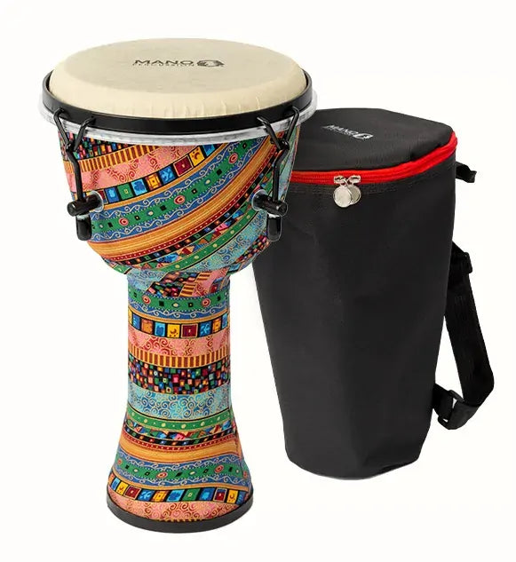 Mano 8in Tunable Djembe - Water Spirit Finish — view 3