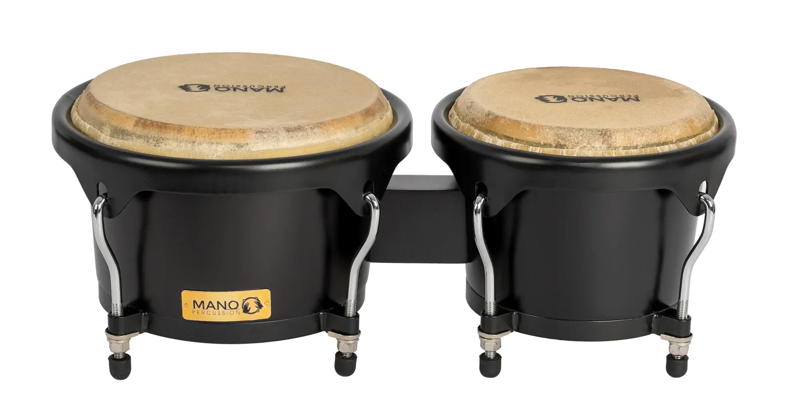 Mano Midnight Series Bongos - Professional Cuban Style (Black) — view 3