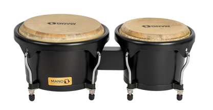 Mano Midnight Series Bongos - Professional Cuban Style (Black) — view 3