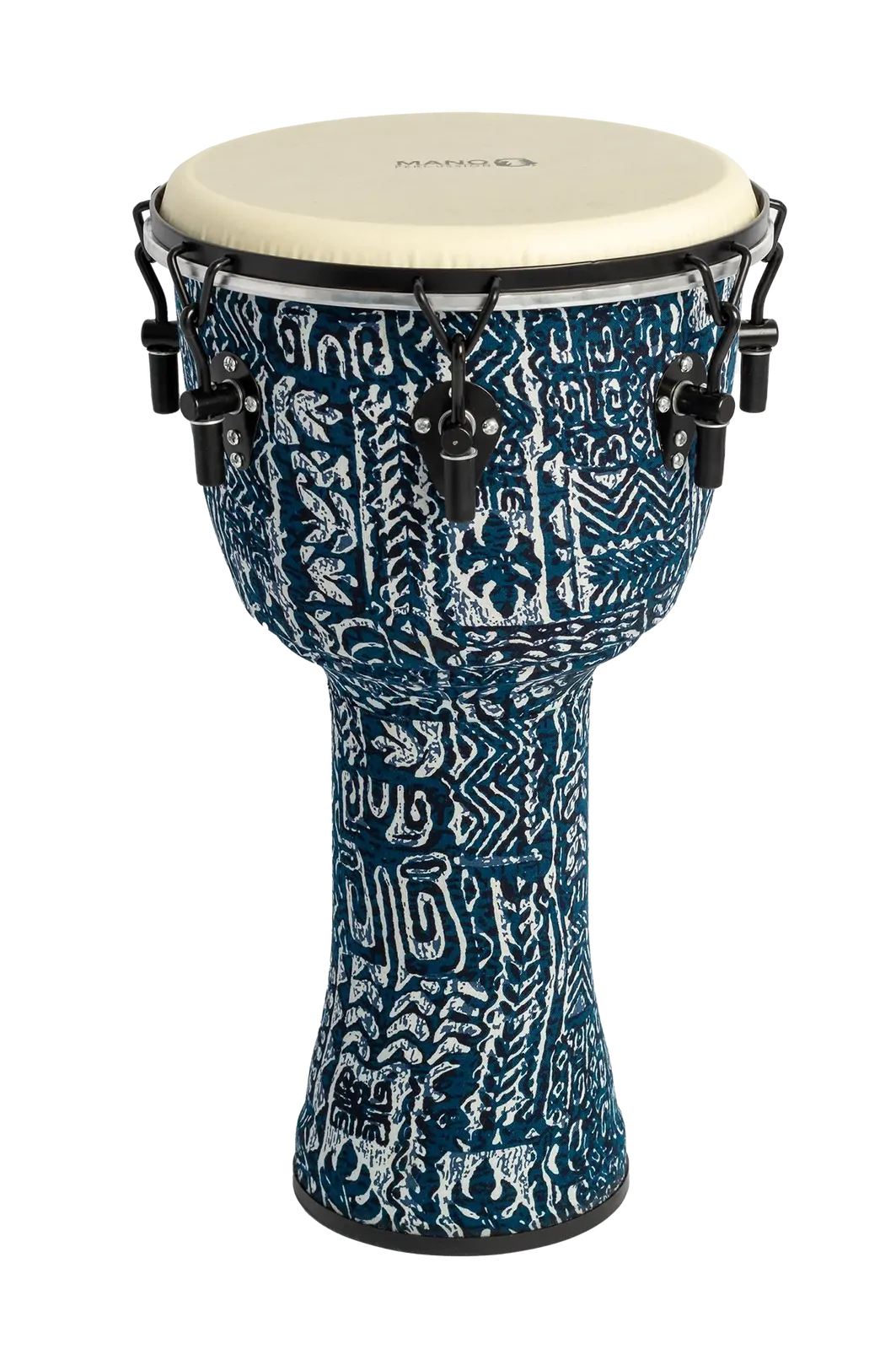 Mano 12 Inch Tunable Djembe - Blue Silk Finish