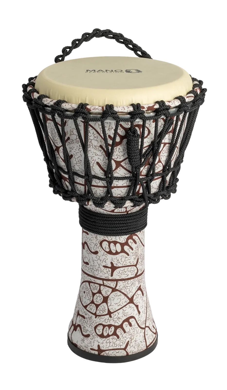 Mano 8 Inch Rope Djembe Drum - Natural Tone Finish