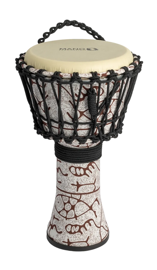 Mano 8 Inch Rope Djembe Drum - Natural Tone Finish
