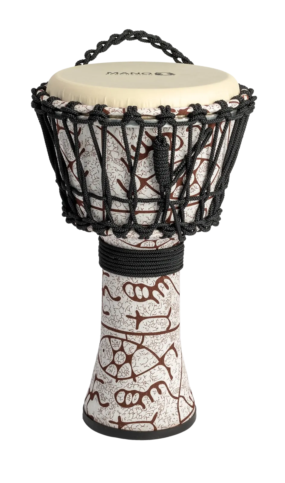 Mano 8 Inch Rope Djembe Drum - Natural Tone Finish — view 2
