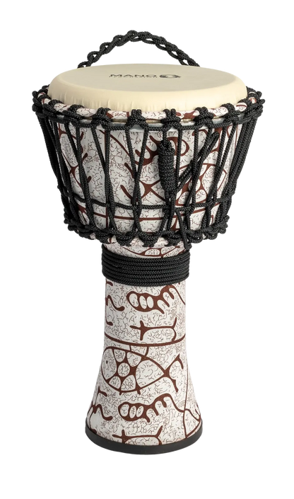 Mano 8 Inch Rope Djembe Drum - Natural Tone Finish — view 2