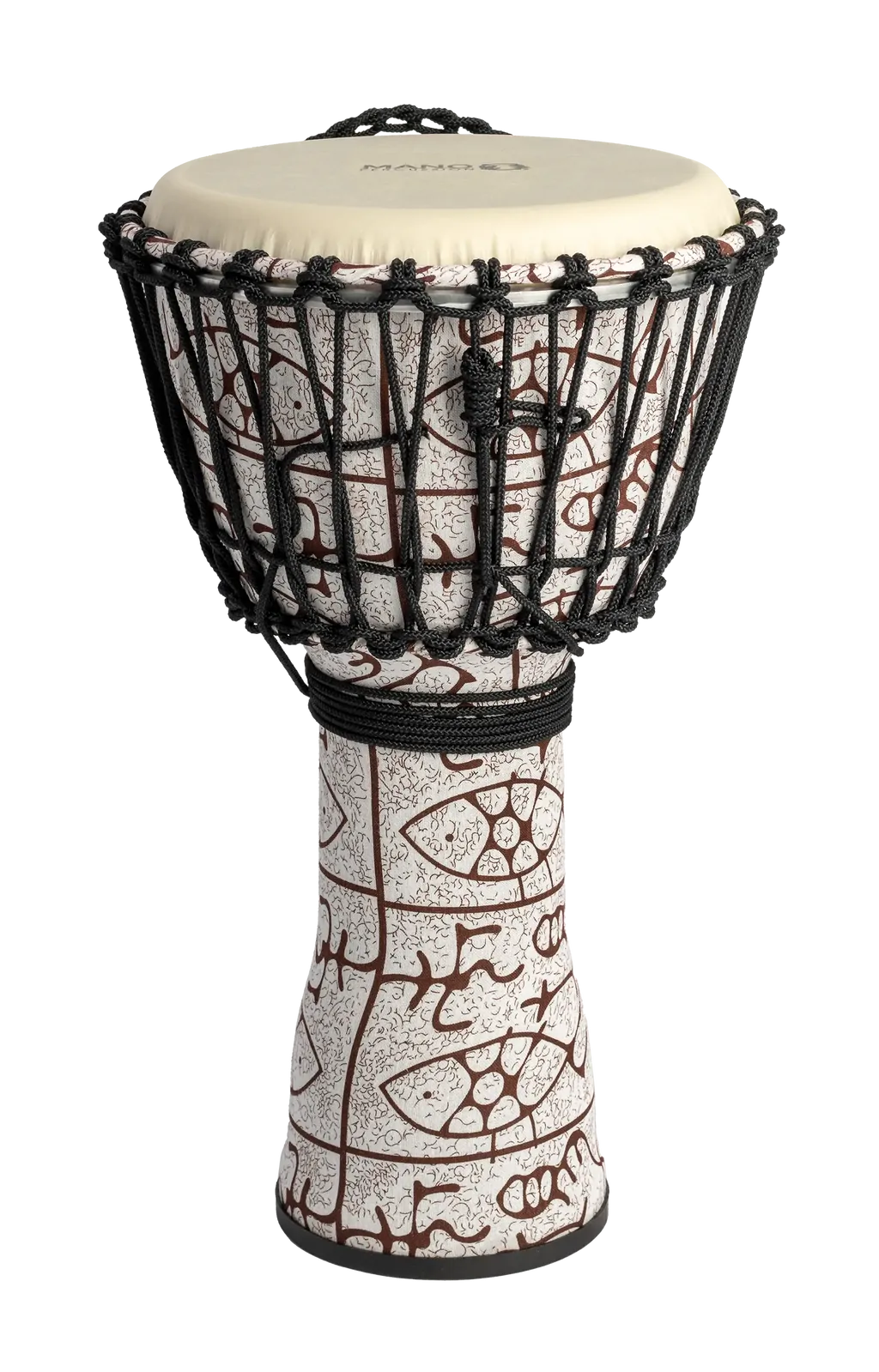Mano 10" Rope Tunable Djembe - Natural Tone — view 2