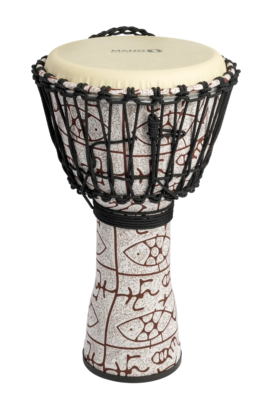 Mano 10" Rope Tunable Djembe - Natural Tone