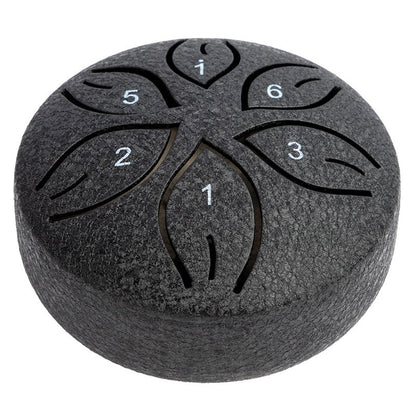 Mano Percussion Tongue Drum, 4.5" in Black, C Diatonic Scale, Premium Steel-Titanium Alloy, 8 Hand-Tuned Notes — view 6