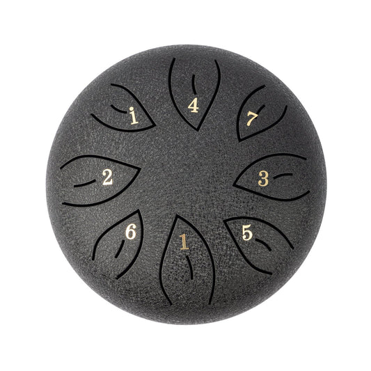 MANO PERCUSSION Black 6" Tongue Drum. Black.