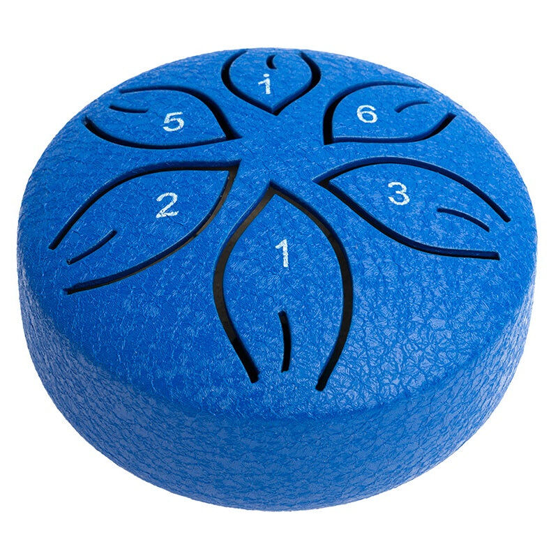 Mano Percussion 3" Tongue Drum - C Diatonic Scale, Steel-Titanium Alloy, 6 Hand-Tuned Notes, Multiple Colors Available — view 2