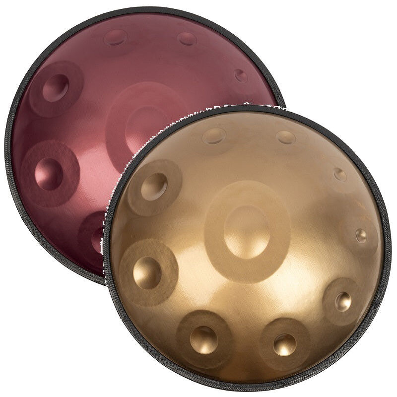 Mano Percussion MPC55P 10-Note 22" Handpan - Purple, Stainless Steel, D Kurd Tuning, Includes Carry Bag, Stand, Beaters, and Accessories — view 3