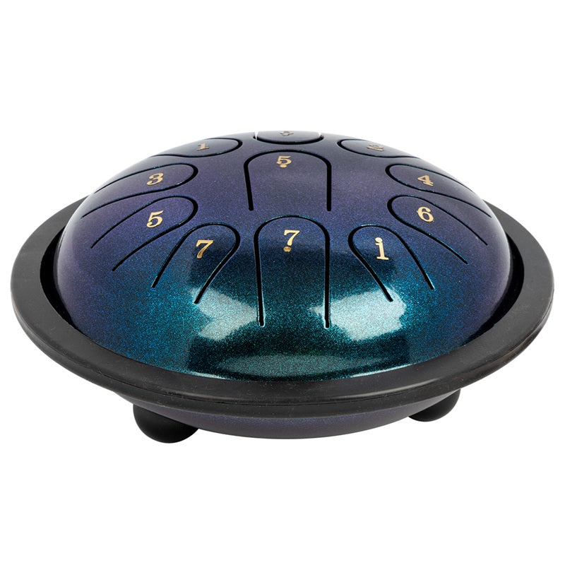 Mano Percussion 6" Tongue Drum C Diatonic Pearl Teal with Mallets and Accessories — view 3