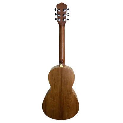 Martinez MPG-P2P Acoustic-Electric Parlour Body Guitar Jati-Teakwood Natural 6-String Small Body — view 2