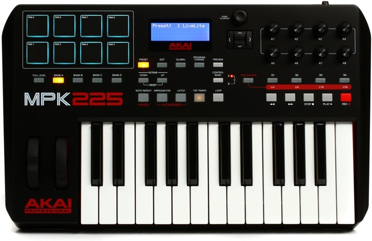 Akai MPK225 Performance USB MIDI Keyboard Controller