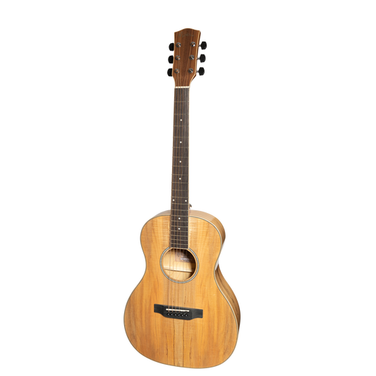 Martinez MPL-31SM-NGL Daowood Parlour Acoustic-Electric Guitar Spalted Maple Natural Gloss