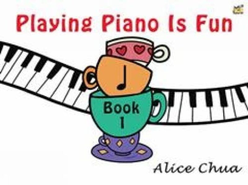 Playing Piano Is Fun Book 1 by Alice Chua - Beginner Keyboard Tutor, 64 Pages, Music Based on Classic Stories, Publisher: Rhythm MP