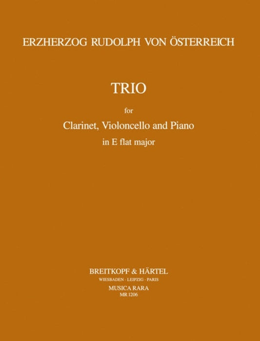 Trio In E Flat Major Clar Cello Piano Book