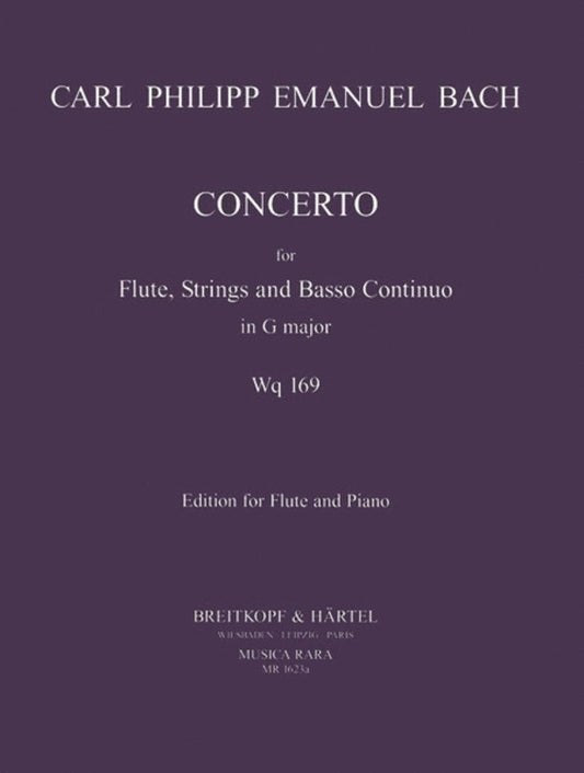 Concerto G Wq 169 Flute Piano Book