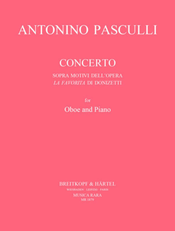 Pasculli - Concerto La Favorita Di Donizetti Oboe/Piano