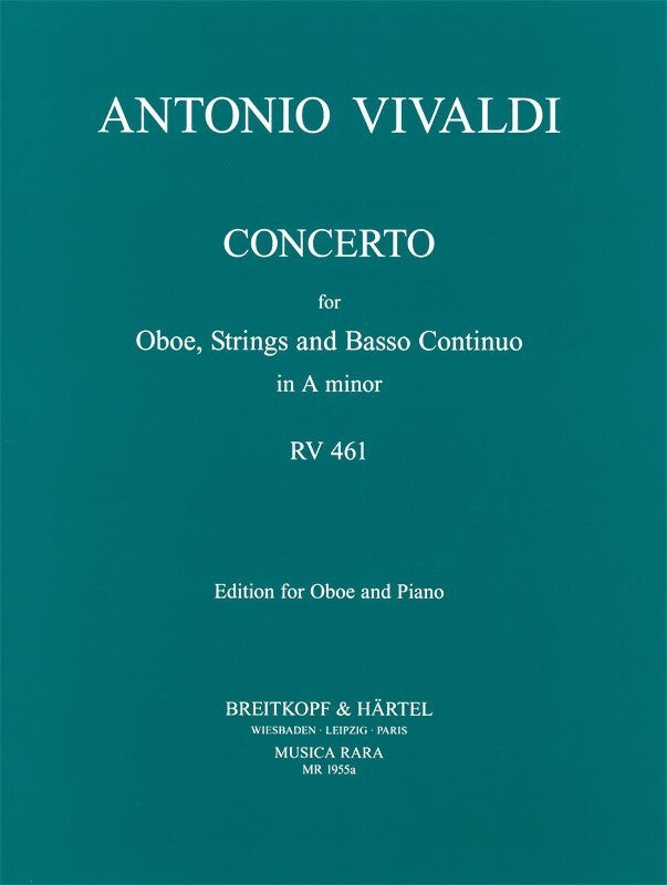 Concerto A Min Rv 461 Oboe Piano (Softcover Book)