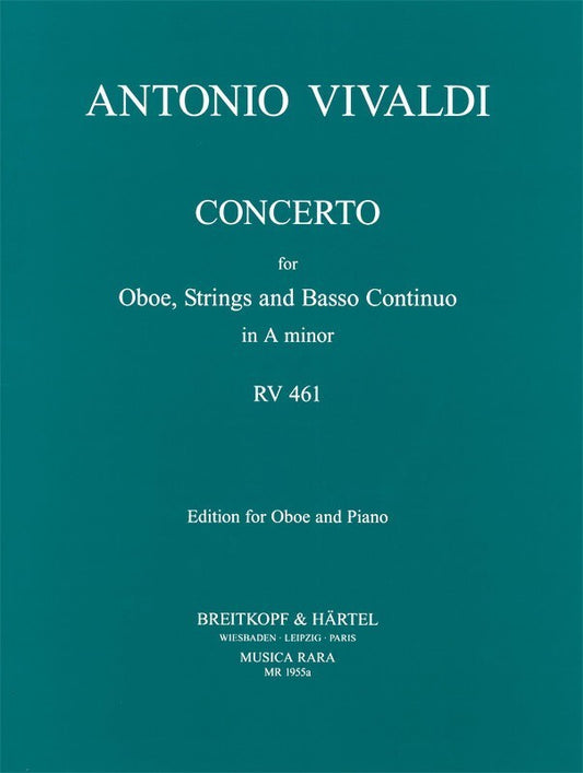 Concerto A Min Rv 461 Oboe Piano (Softcover Book)