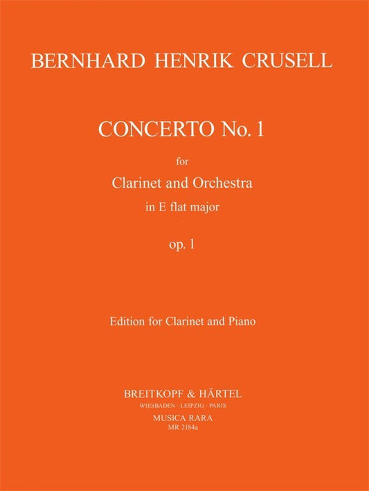 Crusell - Concerto E Flat Op 1 Clarinet/Piano (Softcover Book)