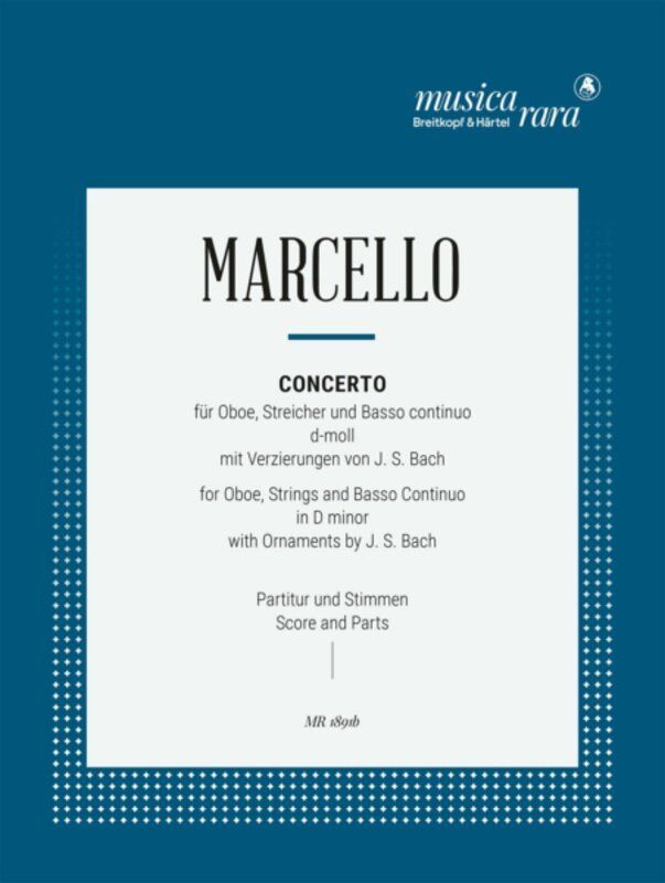 Marcello - Concerto D Minor for Oboe and Piano, 24 Pages, Musica Rara