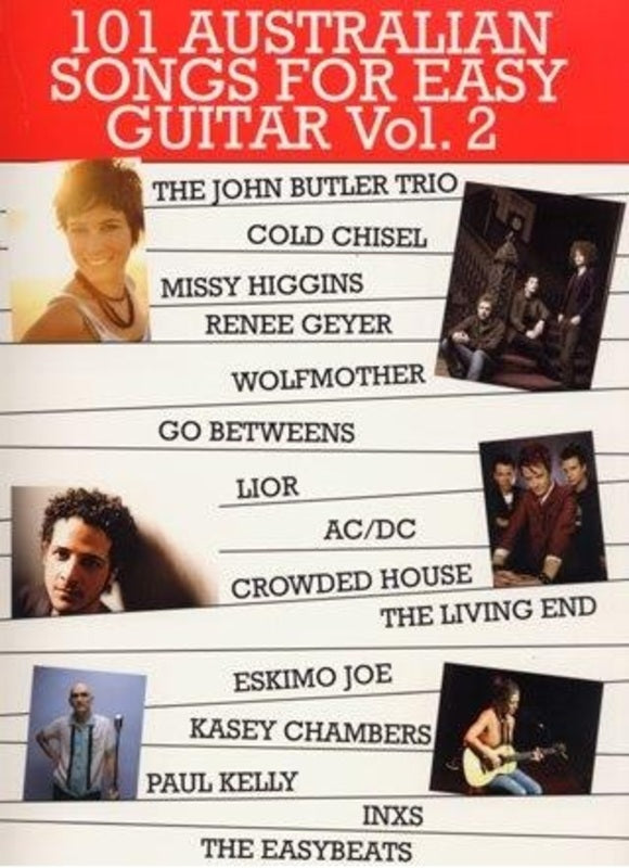 101 Australian Songs For Easy Guitar Vol 2 (Softcover Book)