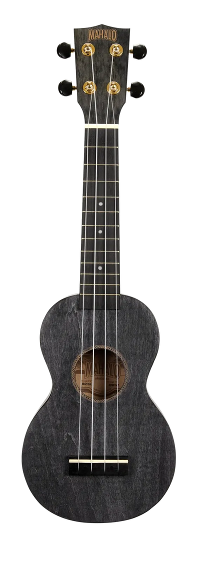 Mahalo Slimline Soprano Ukulele Transparent Black MS1TBK