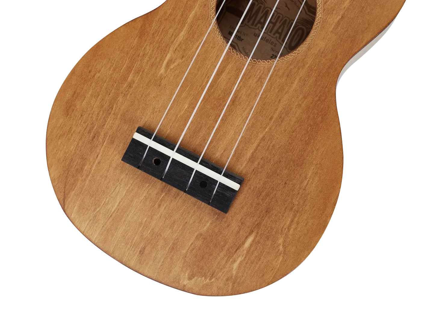 Mahalo Slimline Transparent Brown Soprano Ukulele — view 4