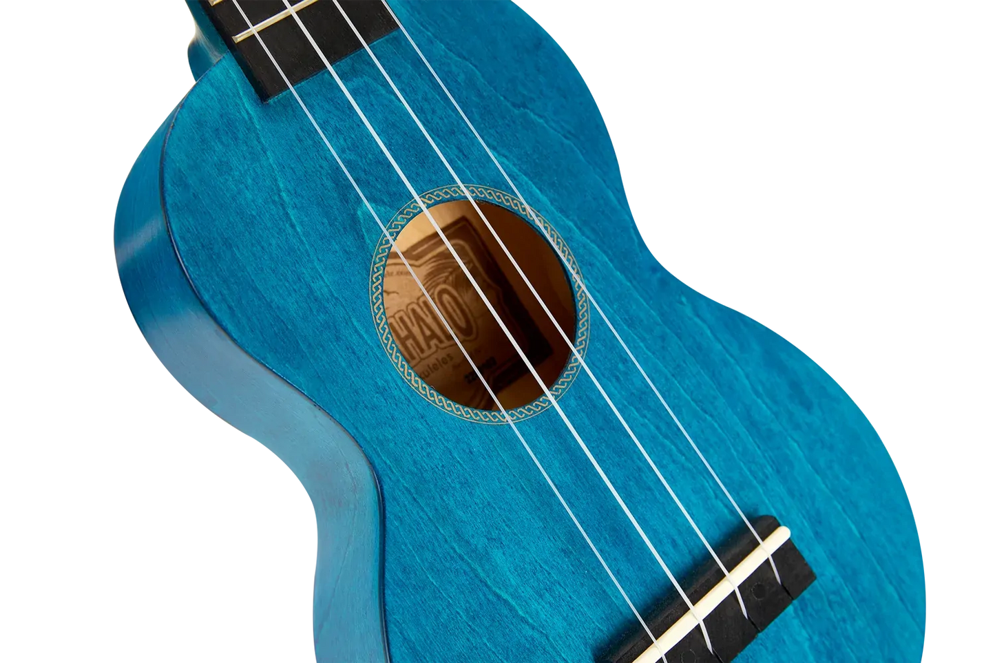 Mahalo Slimline Soprano Ukulele - Transparent Blue — view 3