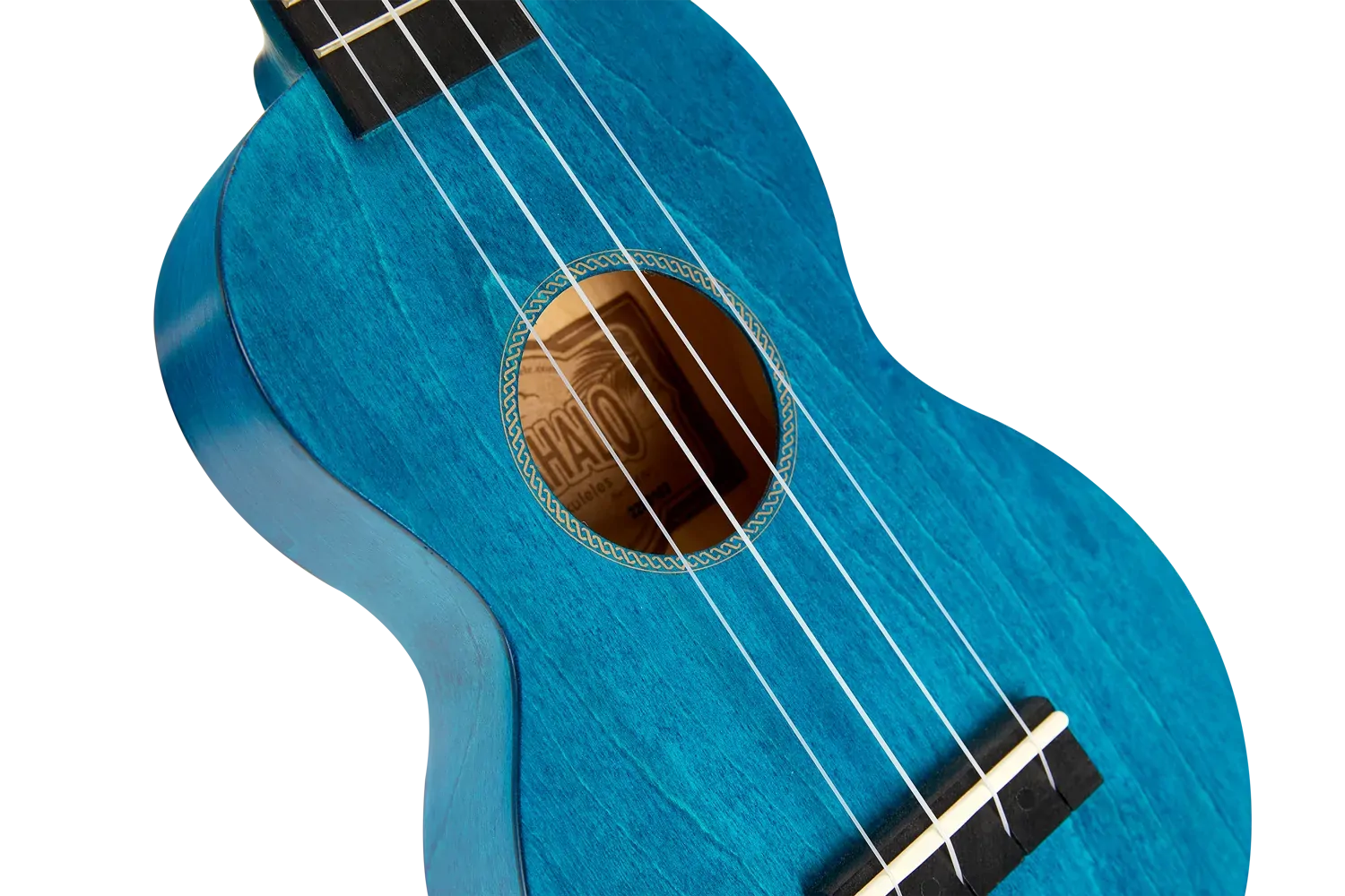 Mahalo Slimline Soprano Ukulele - Transparent Blue — view 3