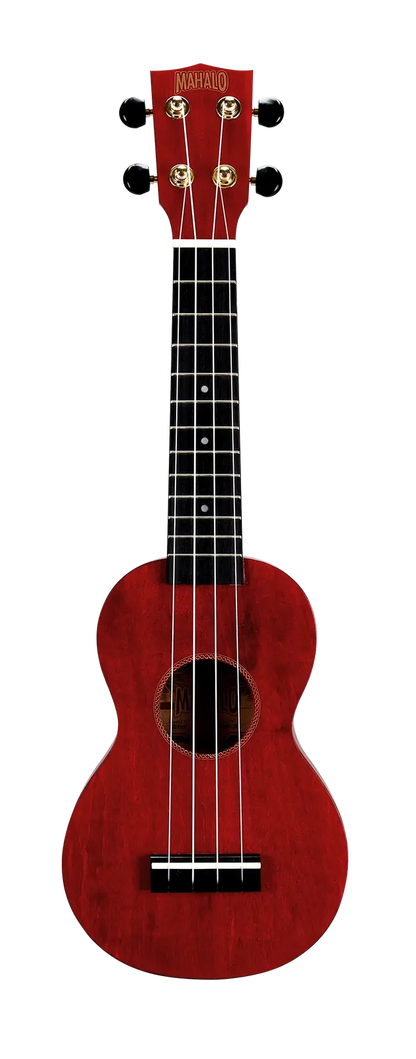 Mahalo Slimline Soprano Ukulele Transparent Red MS1TRD
