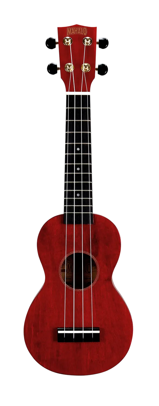 Mahalo Slimline Soprano Ukulele Transparent Red MS1TRD