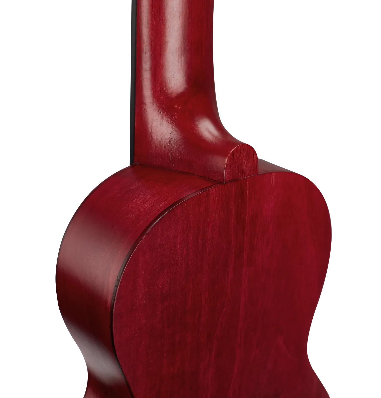 Mahalo Slimline Soprano Ukulele Transparent Red MS1TRD — view 3