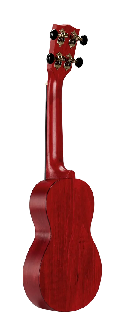 Mahalo Slimline Soprano Ukulele Transparent Red MS1TRD — view 2