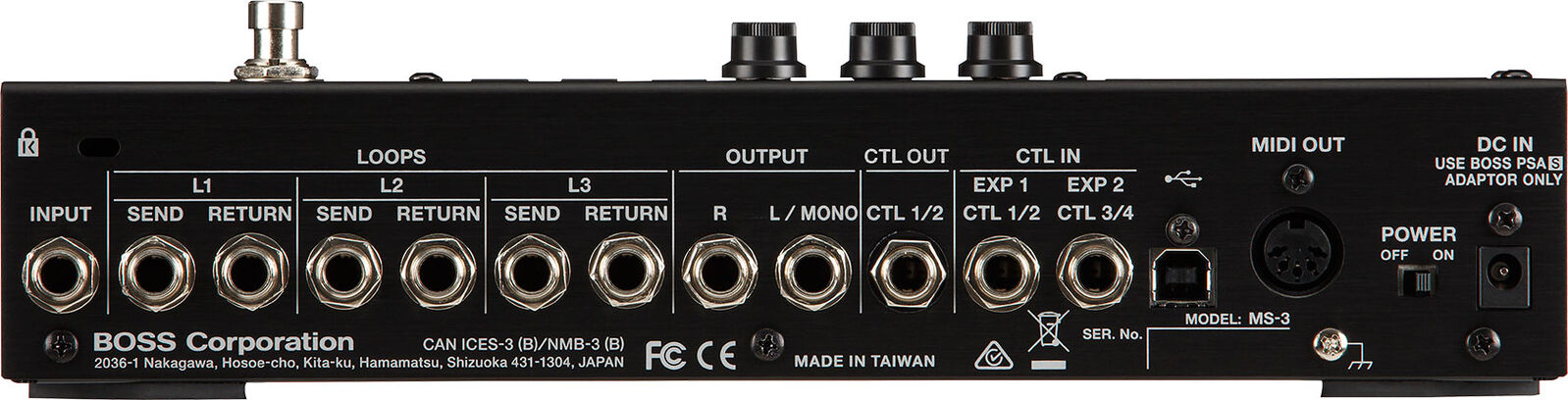 BOSS MS-3 Multi Effects Switcher & Pedalboard Solution - Compact, Versatile, Creative Audio Effects System — view 3