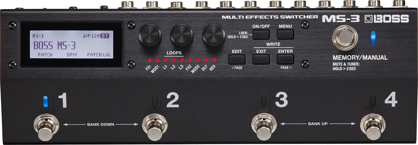 BOSS MS-3 Multi Effects Switcher & Pedalboard Solution - Compact, Versatile, Creative Audio Effects System — view 2