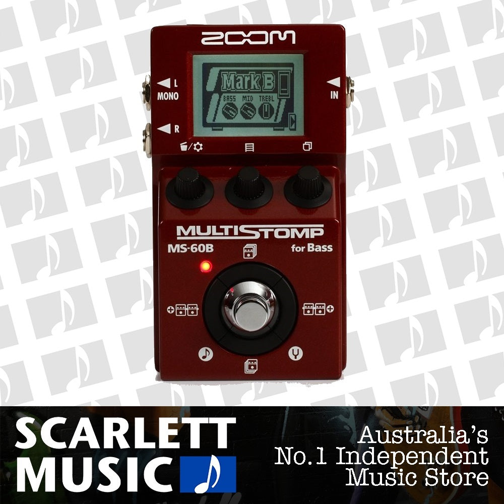 Zoom MS60B MultiStomp Bass Guitar Multi Effect Pedal — view 2