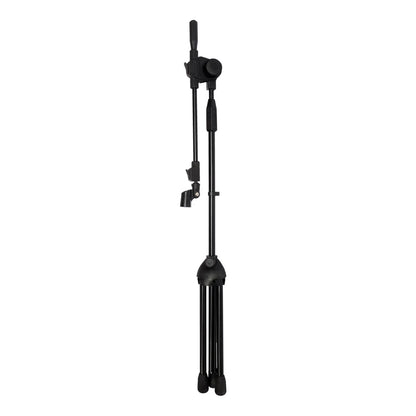Soundart Deluxe Tripod Boom Microphone Stand with Clip - Matte Black