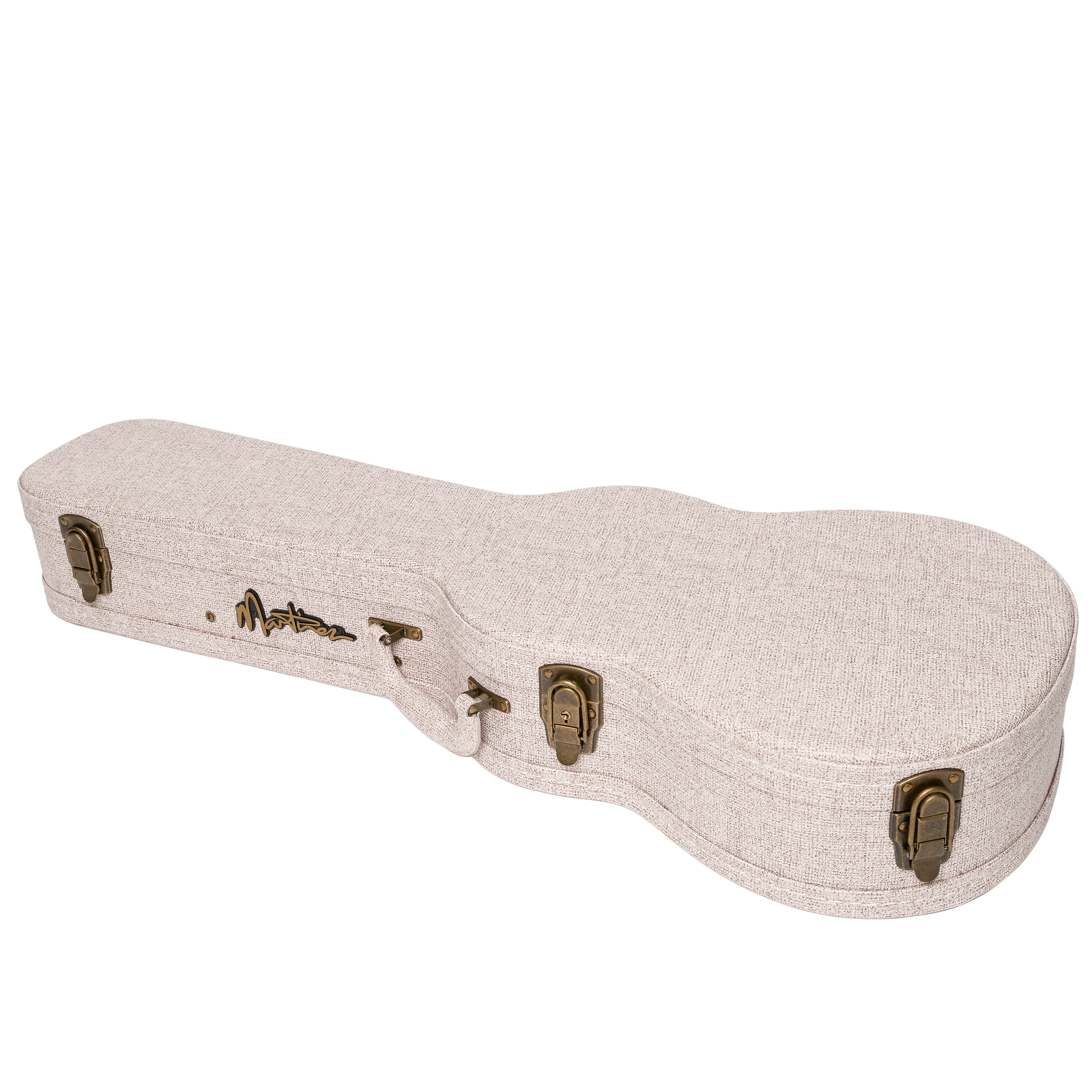 Martinez Southern Belle Deluxe Baritone Ukulele Hard Case Ivory