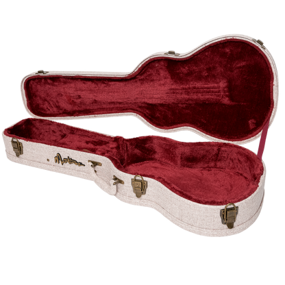 Martinez Southern Belle Deluxe Shaped Tenor Ukulele Hard Case Ivory — view 2
