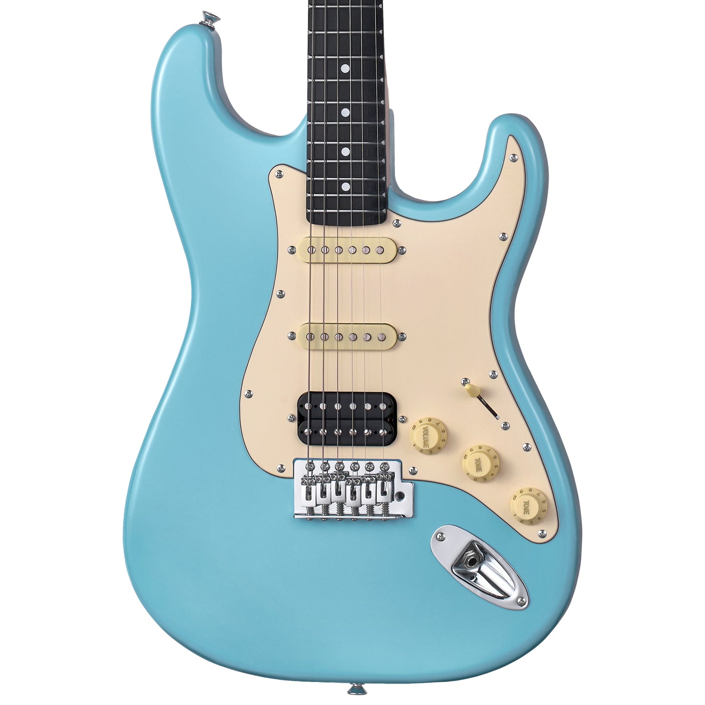 MOOER MSC10 Pro Electric Guitar Daphne Blue — view 3
