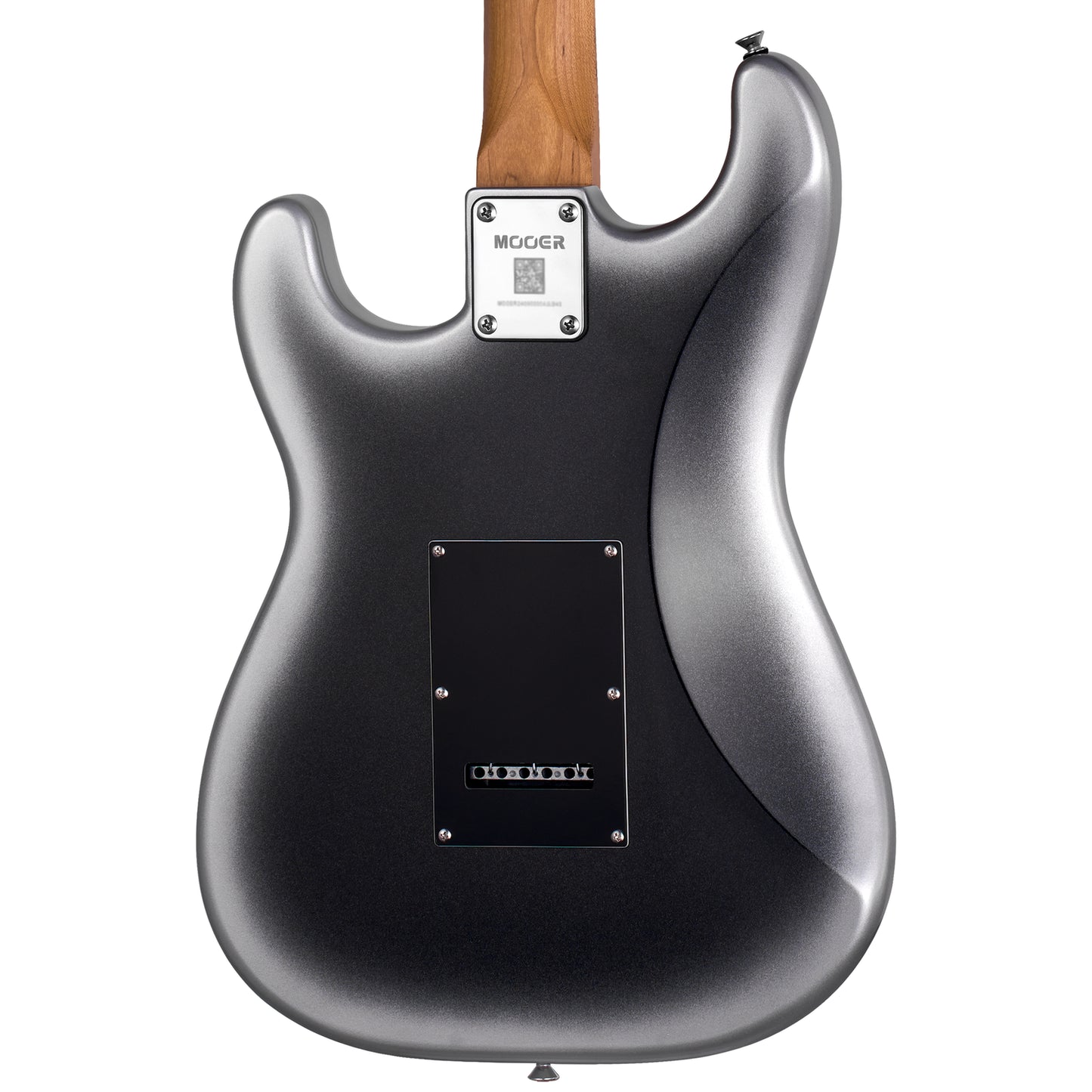 MOOER MSC10 Pro Electric Guitar Dark Silver with Gigbag, Poplar Body, Roasted Maple Neck, Tech Ebony Fingerboard, 5-Way Pickup Selector — view 4