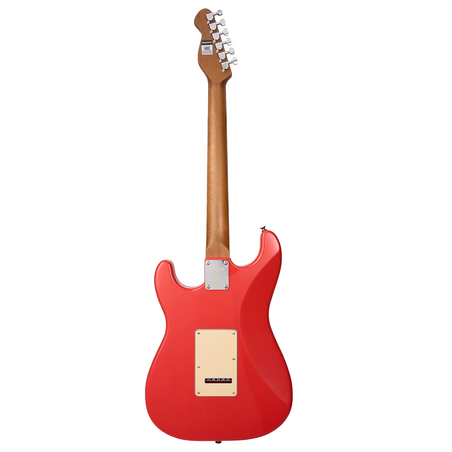 MOOER MSC10 Elite ST-Style Electric Guitar Fiesta Red — view 2