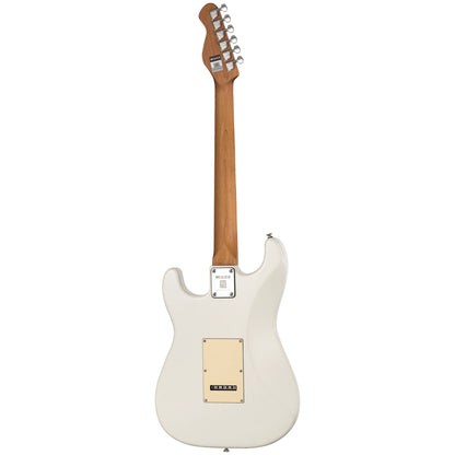MOOER MSC10 Pro Electric Guitar Vintage White with Poplar Body and Roasted Maple Neck — view 2
